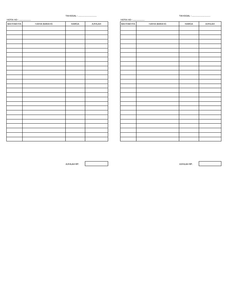 NOTA Kecil | PDF