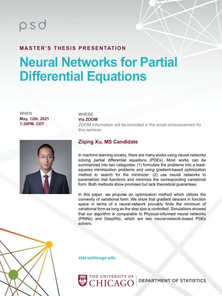Neural Networks For Partial Differential Equations: Master'S Thesis ...