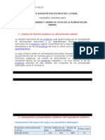 Empleo de la harina y grano de soja en alimentación animal