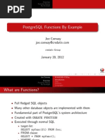 PostgreSQL Functions by Example