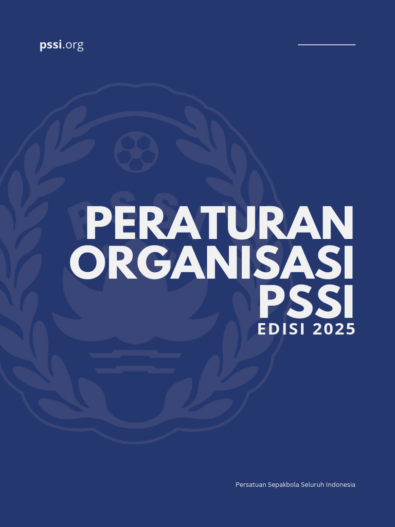 Statuta PSSI 2025 dan Strukturnya | PDF