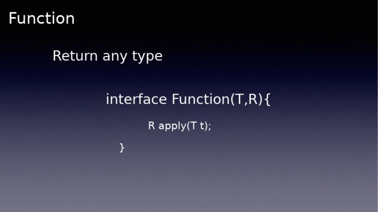 Function | PDF