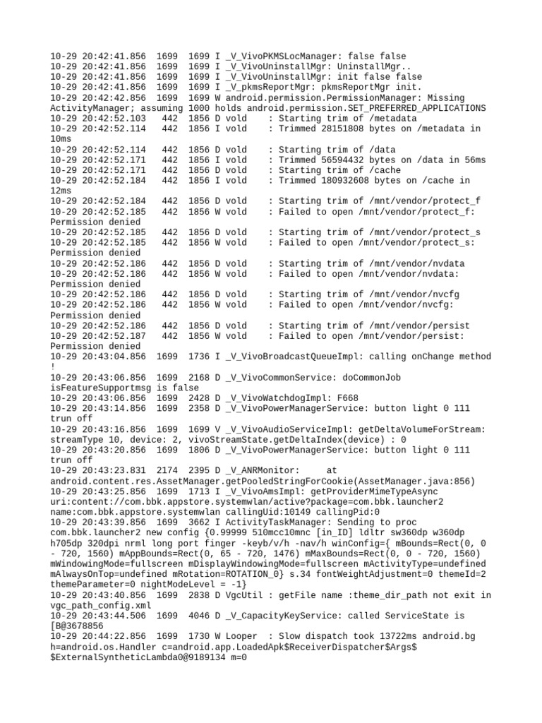 Log | PDF | Operating System Technology | Process (Computing)