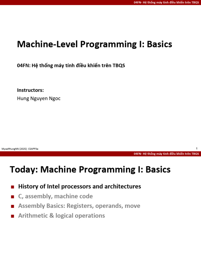 (04FN) 05 Machine Basics | PDF | Central Processing Unit | Computer Science