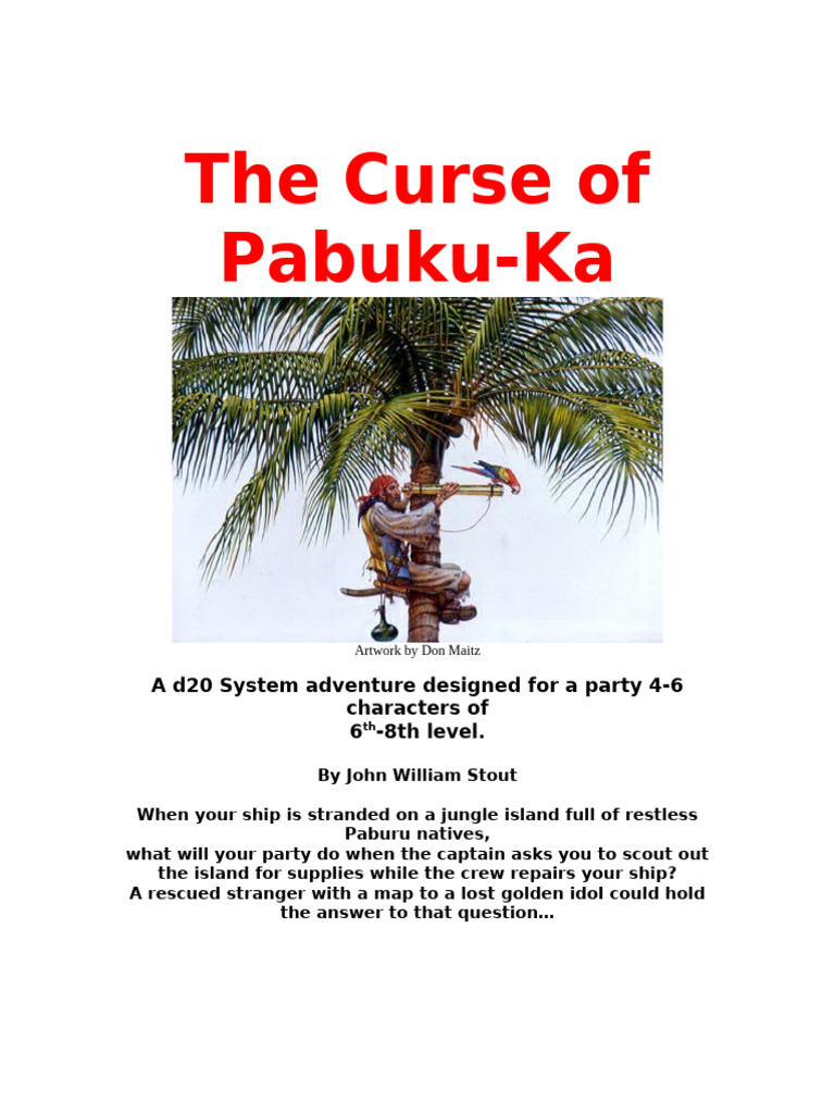 The Curse of Pabuku COVER A | PDF