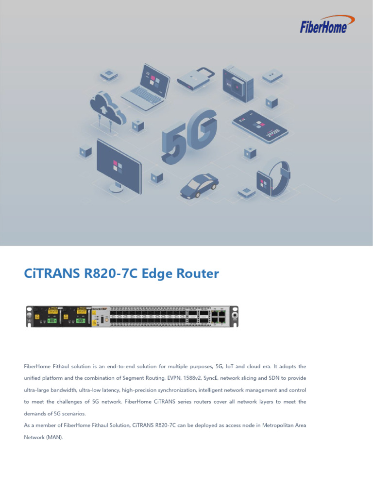 CiTRANS R820-7C Datasheet | PDF | Networking | Multiprotocol Label ...