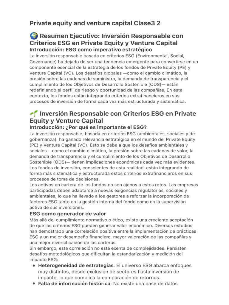 02 Private Equity and Venture Capital Clase3 2 | PDF | Capital de ...
