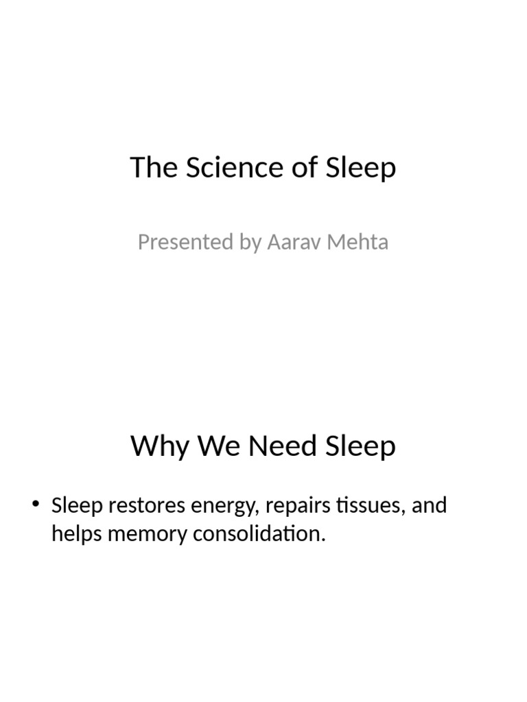 The Science of Sleep | PDF