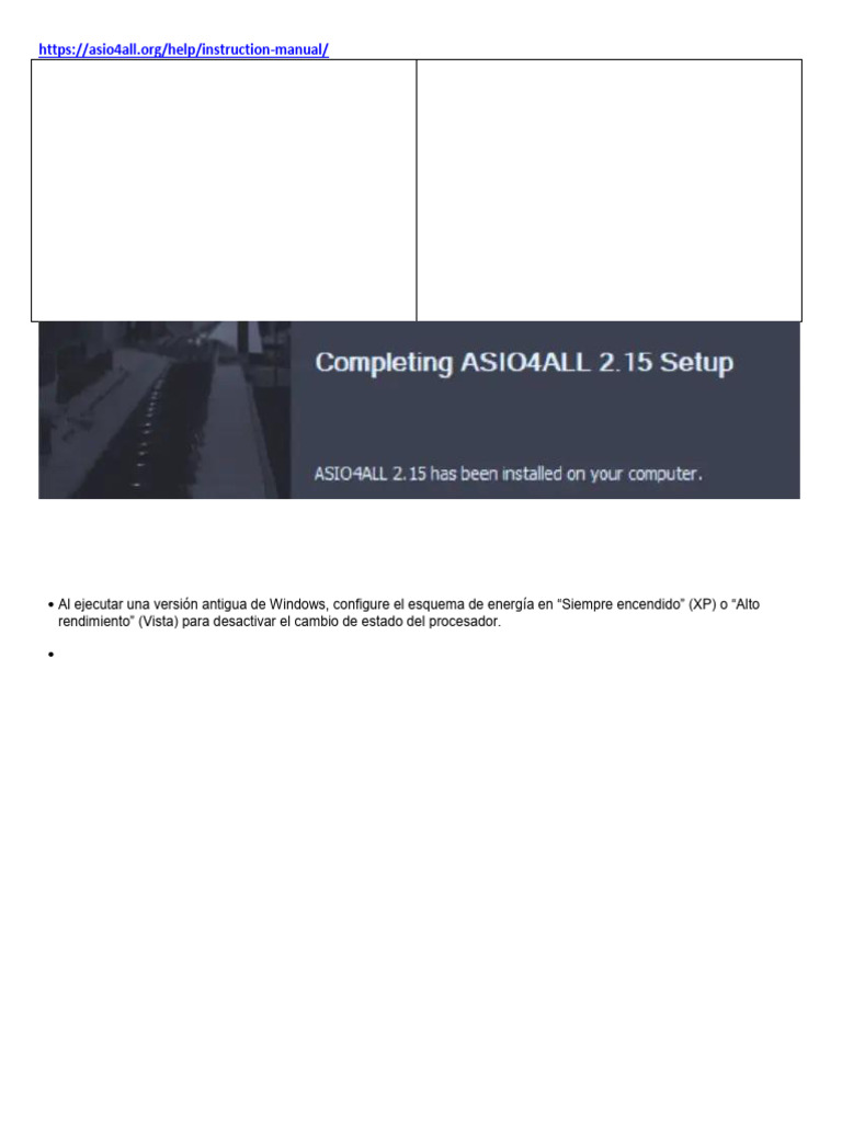 Guía Completa de ASIO4ALL: Configuración y Uso | PDF | Almacenador ...