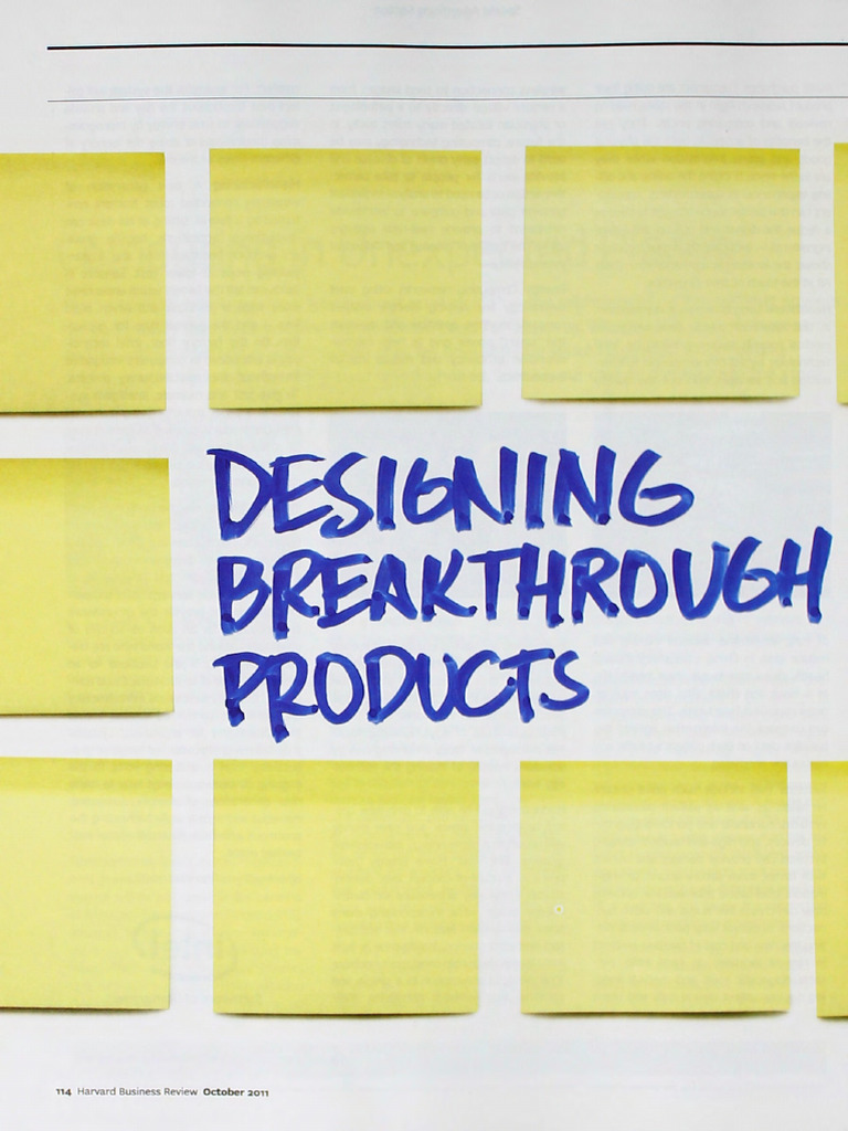 Designing Breakthrough Products | PDF
