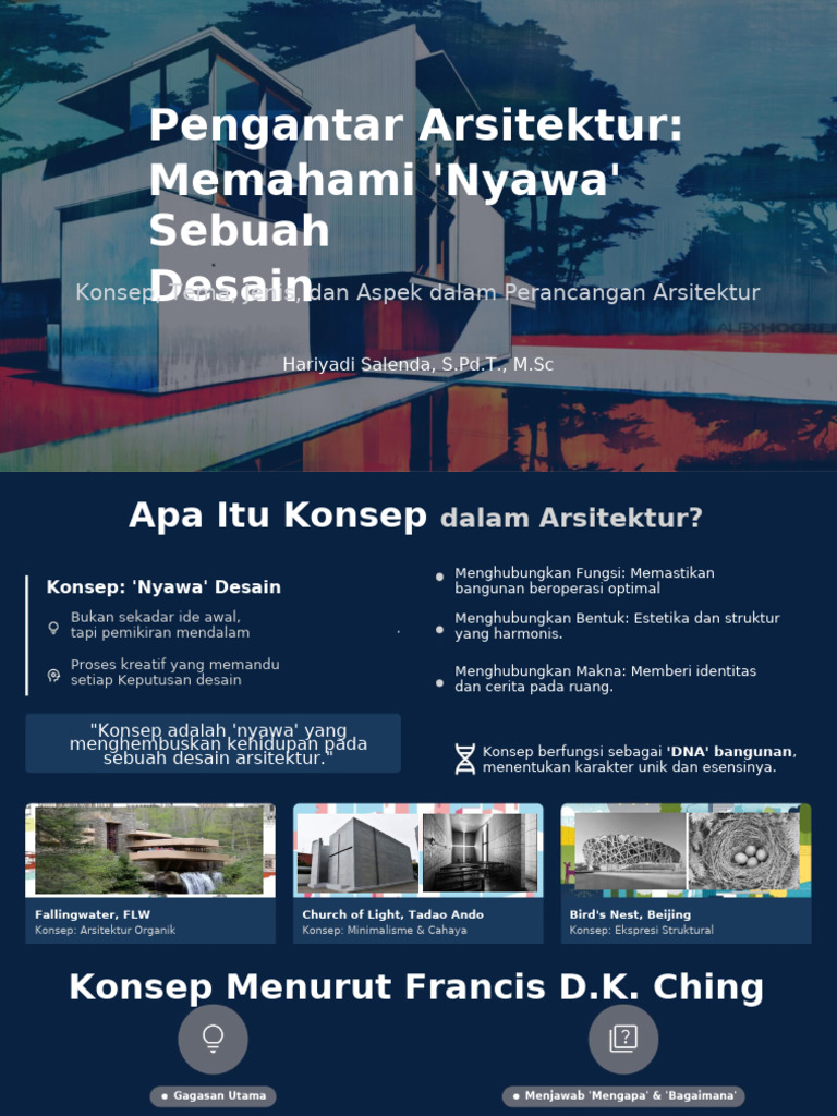Konsep Arsitektur: Nyawa Desain Bangunan | PDF