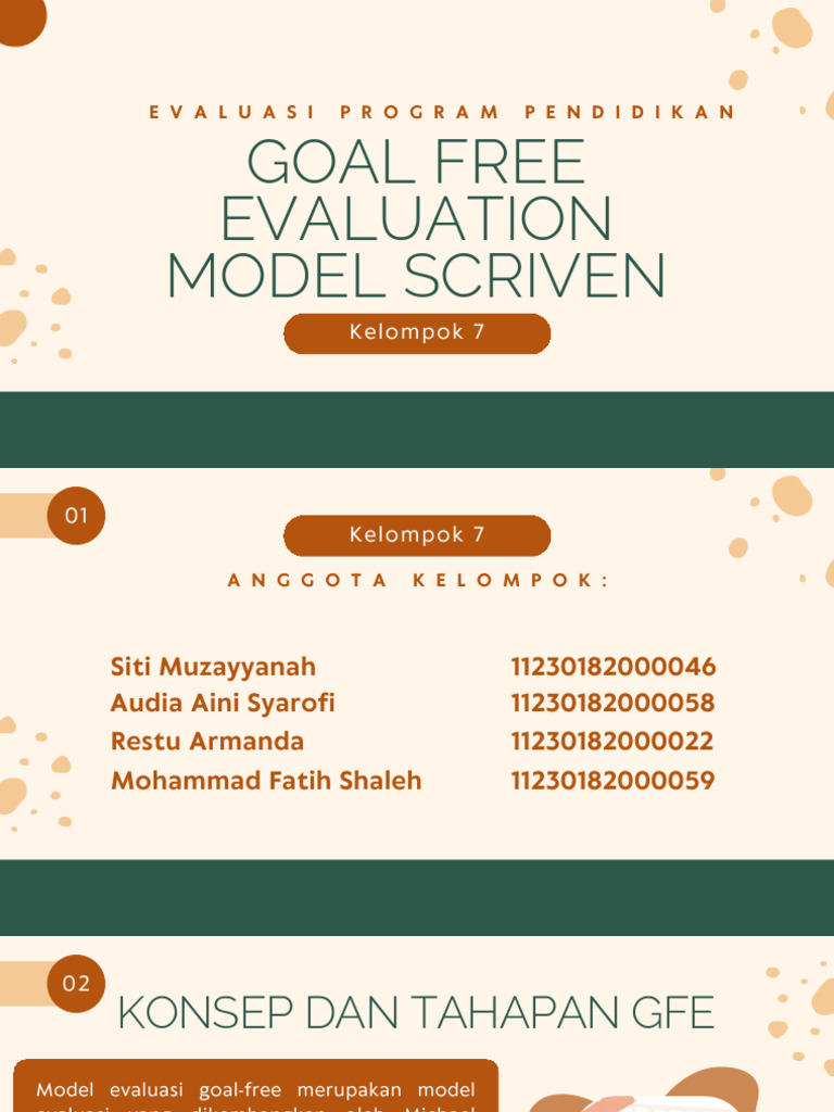 Kelompok 7 Model GFE Scriven 2 | PDF