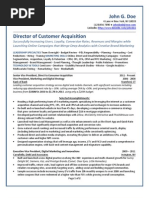 Download Director of Customer Acquisition Sample Resume from Freedom Resumes by Freedom Resumes SN94215912 doc pdf