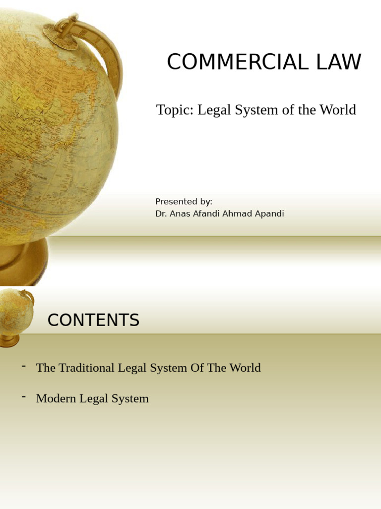 2.0 Legal System of The World | PDF | Civil Law (Legal System) | Common Law
