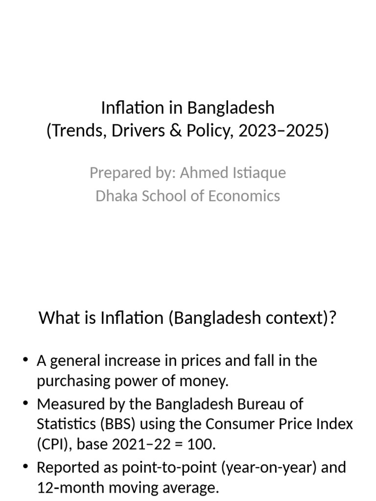 Bangladesh Inflation Trends 2023-2025 | PDF | Inflation | Economics