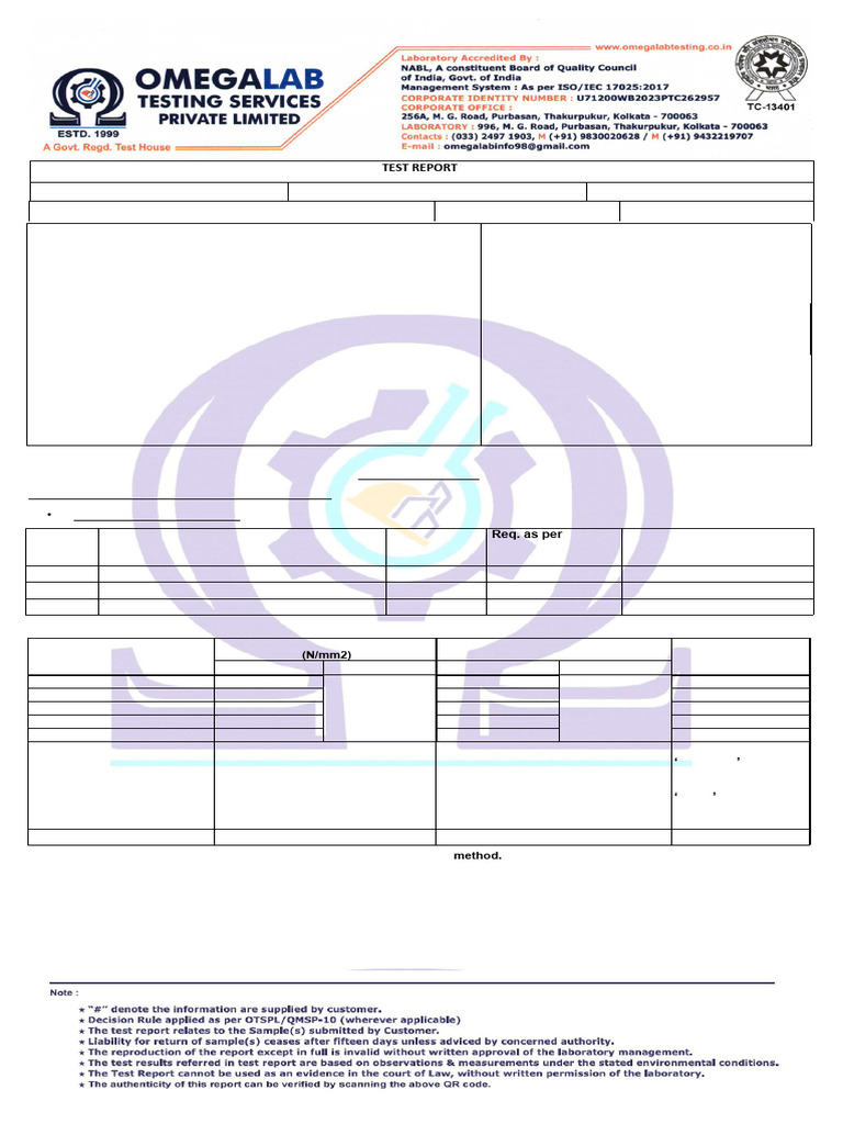 Clay Bricks Test Report Summary | PDF | Applied And Interdisciplinary ...