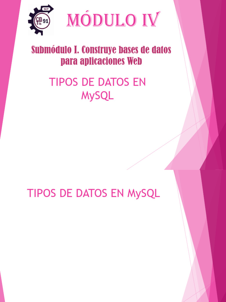 Tipos de Datos en MySQL: Guía Completa | PDF | Tipo de datos | Decimal