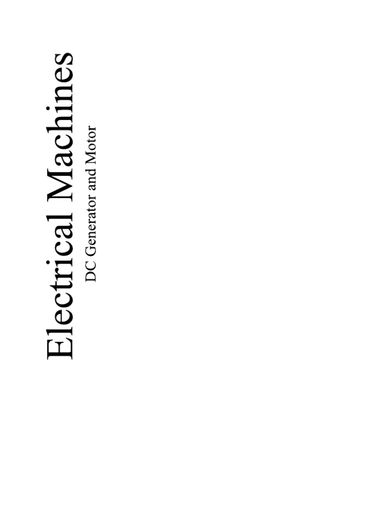 Electrical Machines | PDF