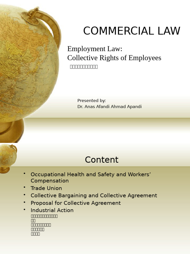 6.3 Employment Law Collective Rights of Employees | PDF | Collective ...