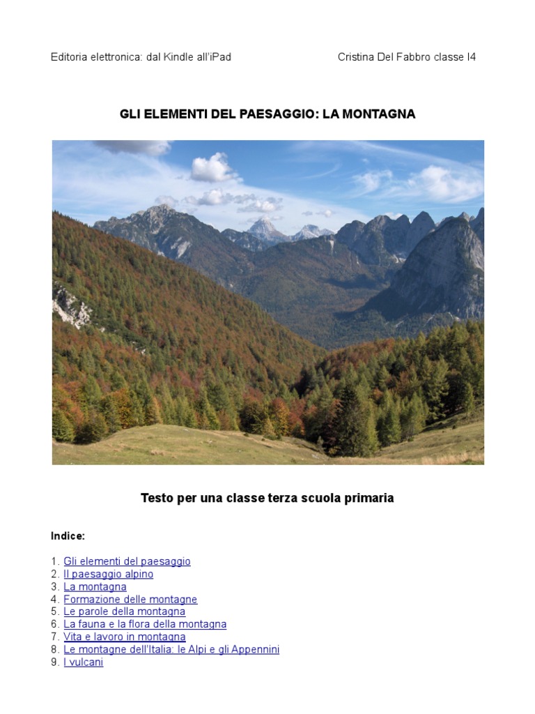 Elementi Del Paesaggio La Montagna