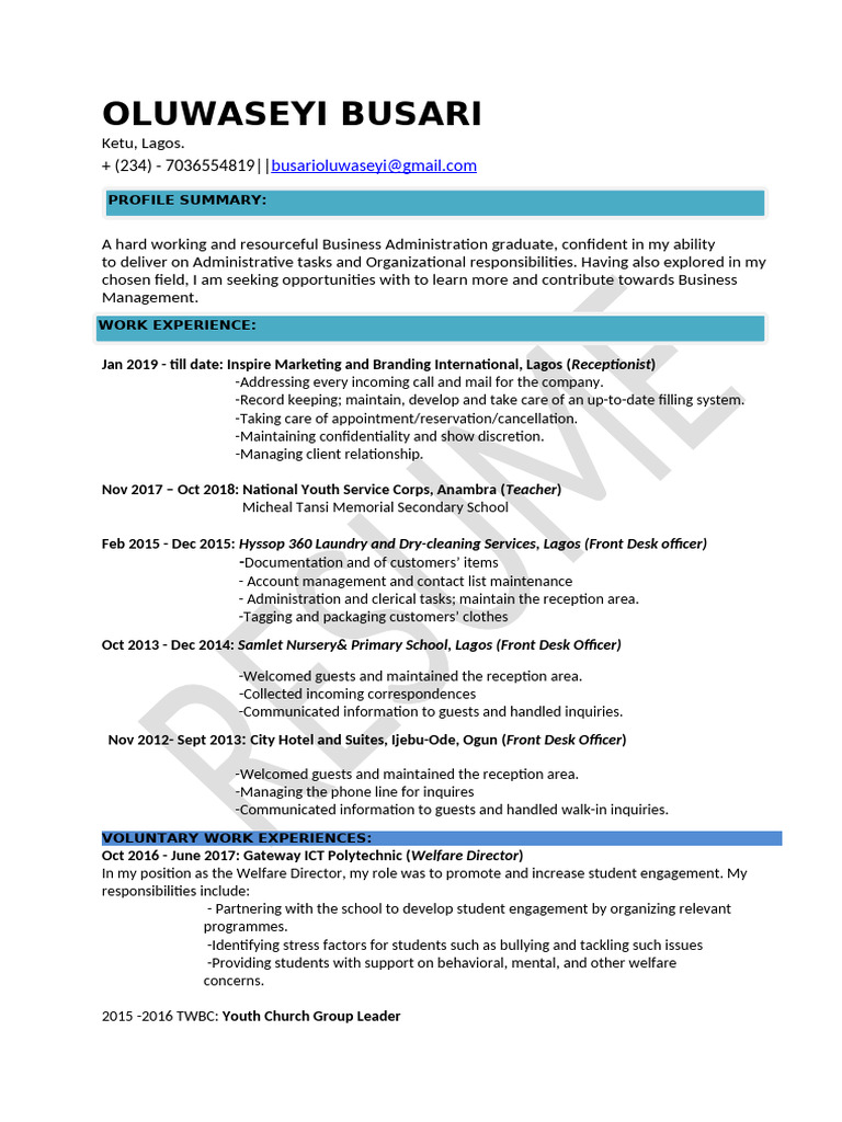 Updated Cv | PDF