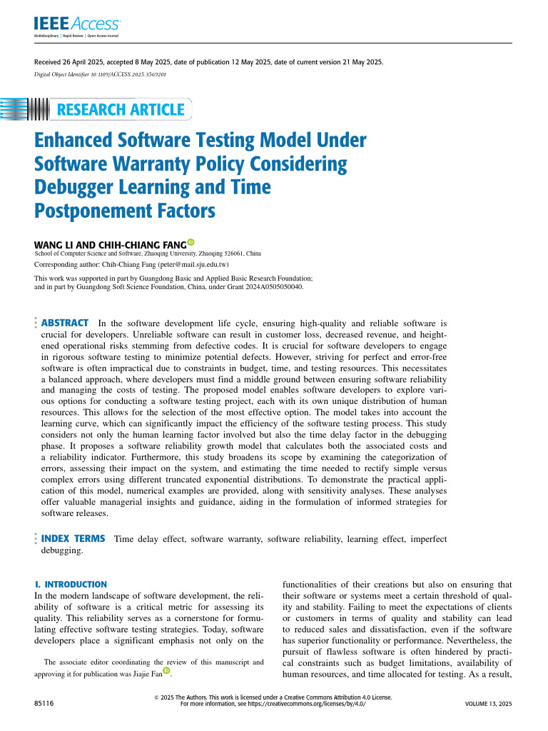 Enhanced Software Testing Model Analysis | PDF | Reliability ...