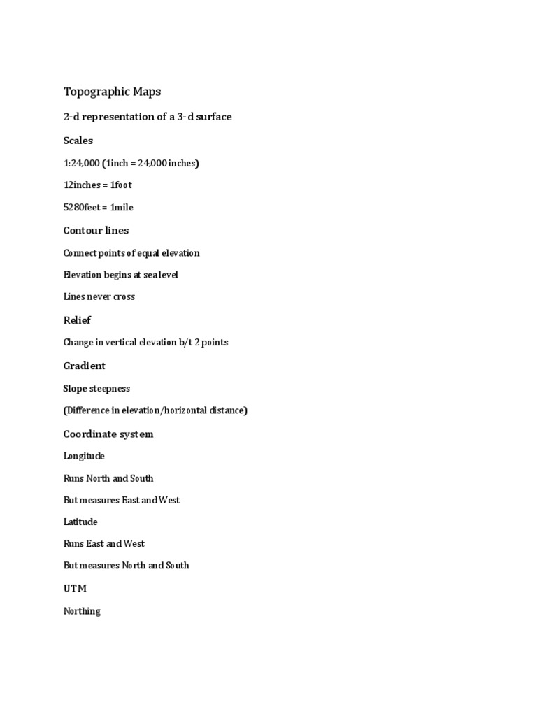 Understanding Topographic Maps Basics | PDF | Teaching Methods & Materials