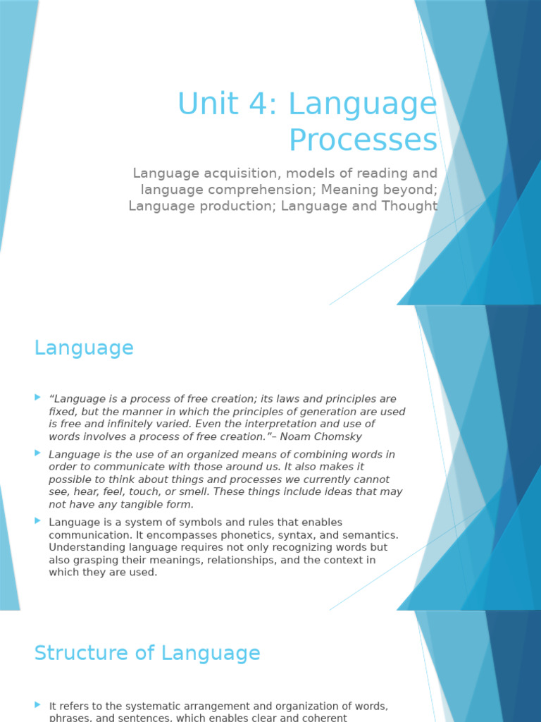 Language Acquisition and Processes Explained | PDF | Language ...