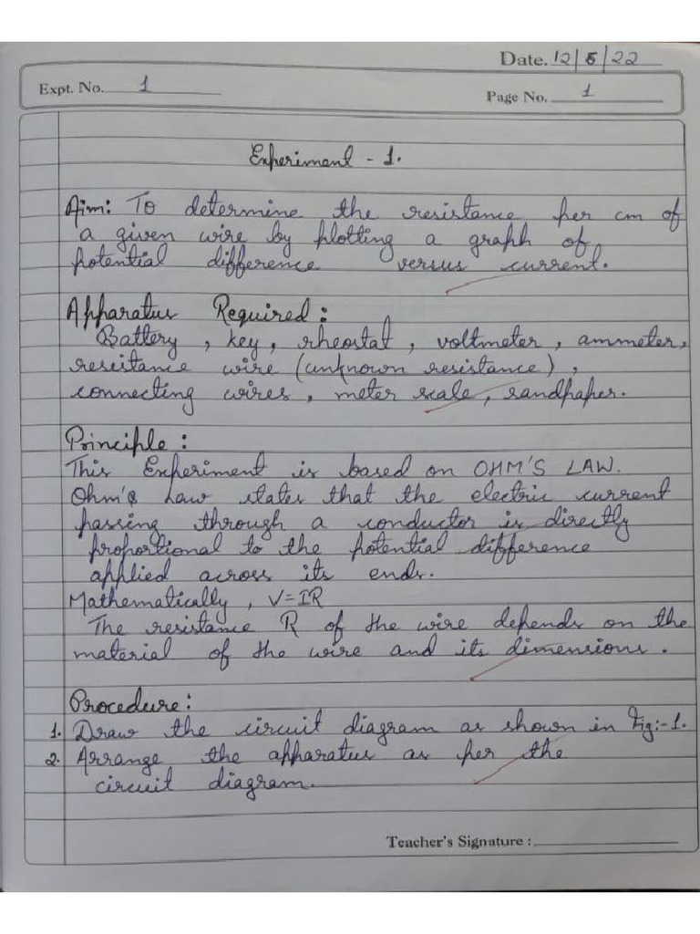 Physics Practical Class 12 All 9 2025-26 | PDF