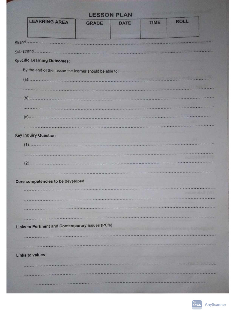 Lesson Plan | PDF