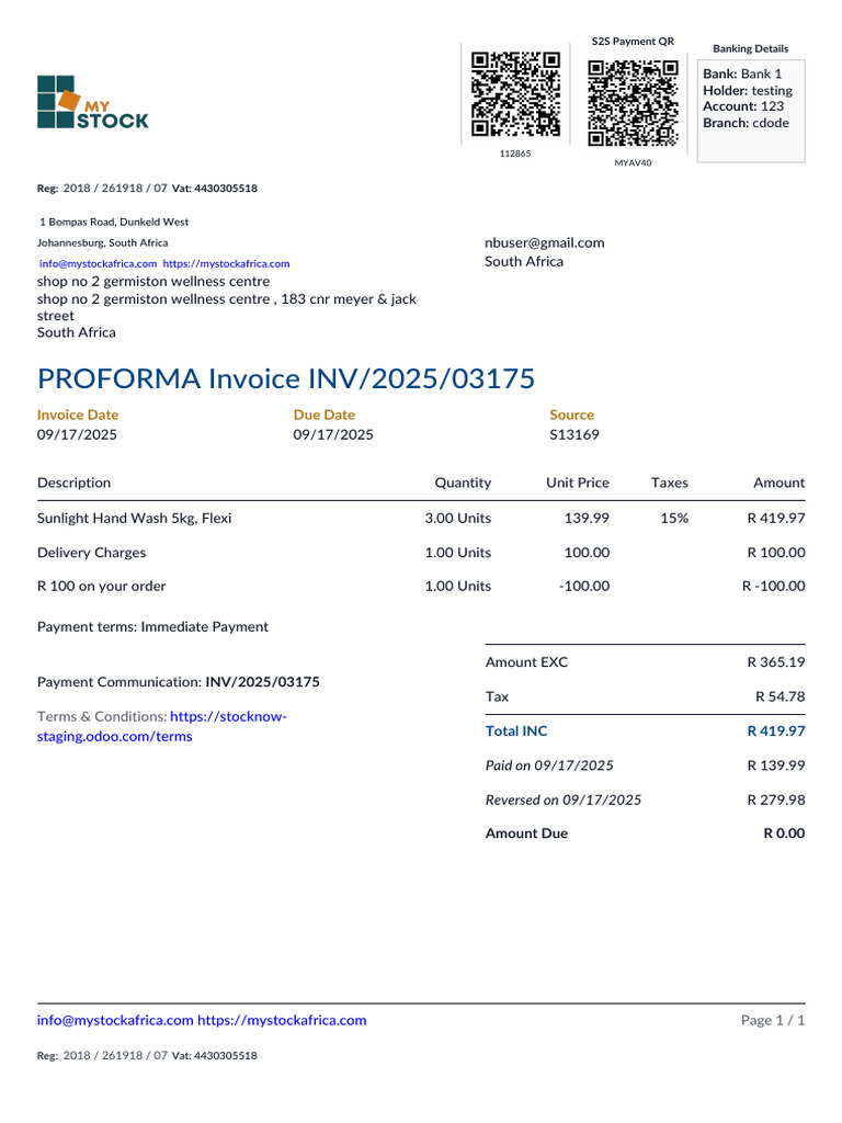 INV_2025_03175_proforma | PDF | Invoice | Services (Economics)