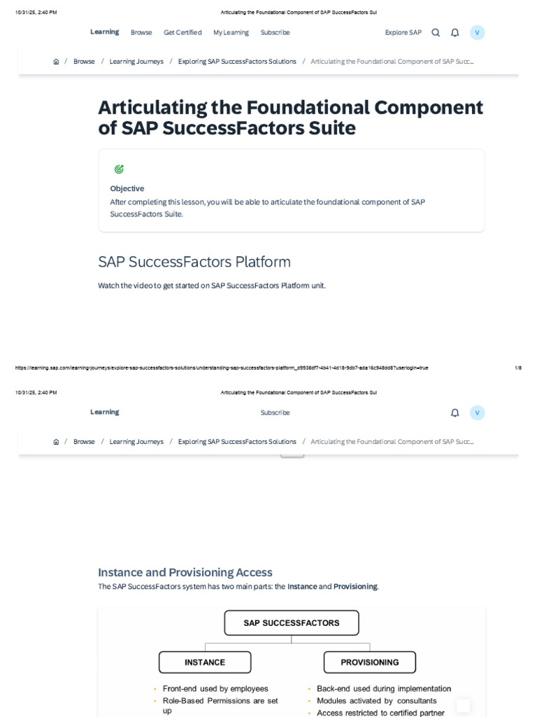 Understanding SAP SuccessFactors Platform | PDF | Software Engineering ...