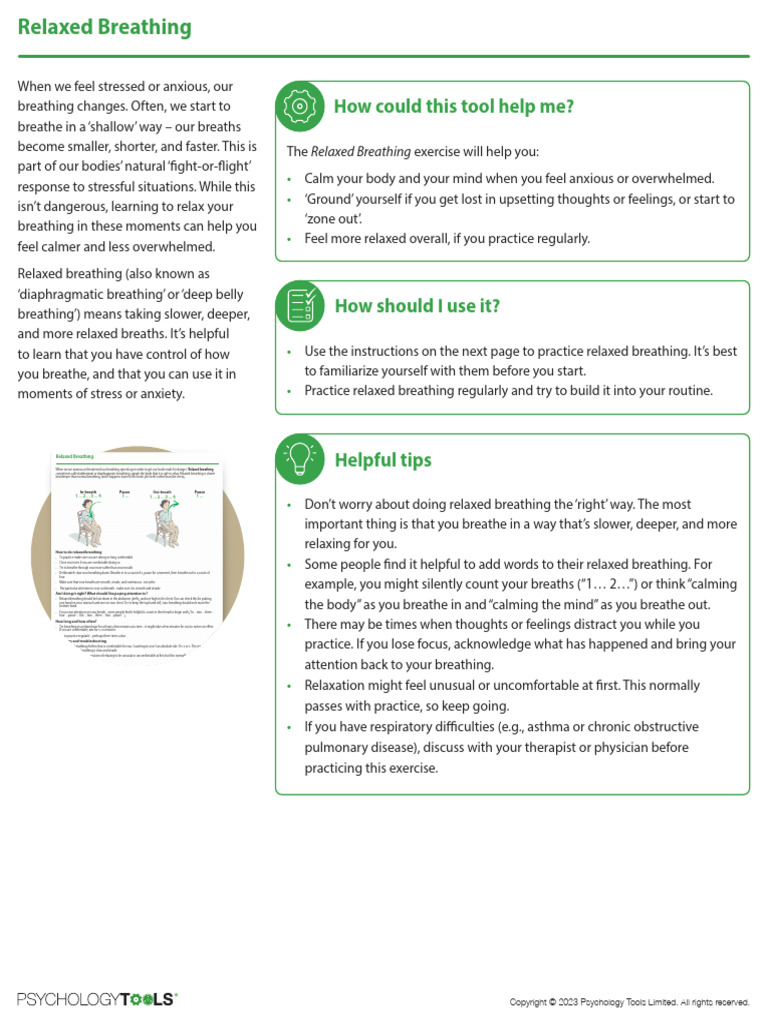 Relaxed Breathing Lang Eng Us Format Client Version | PDF | Breathing ...
