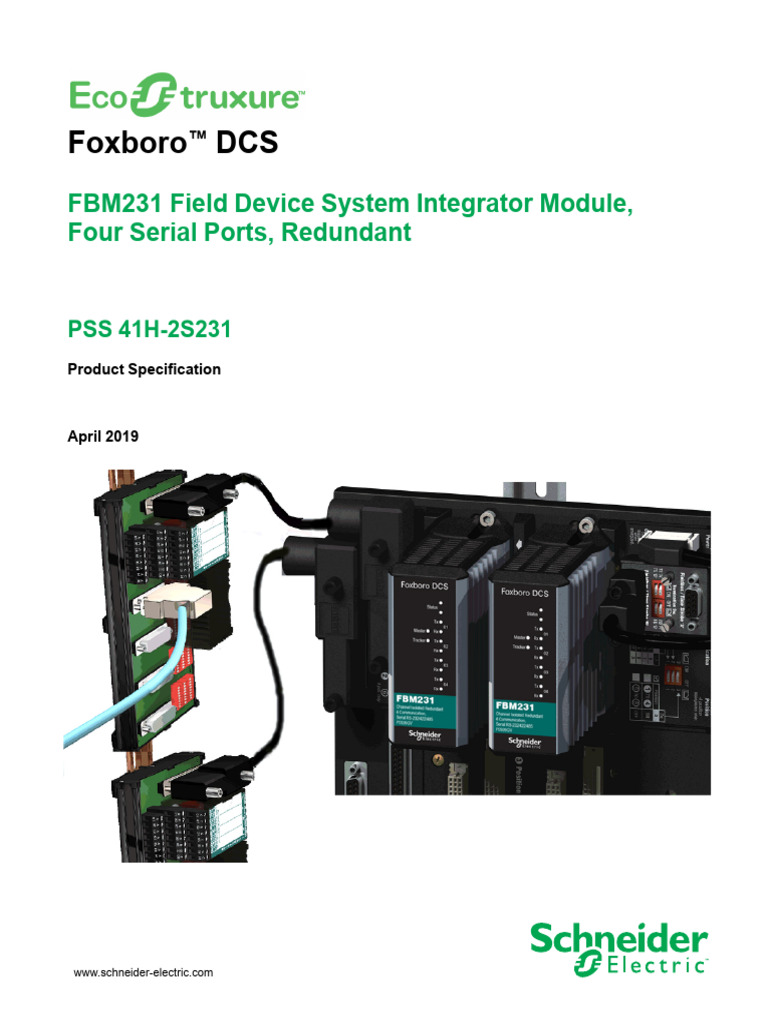 FBM231 Redundant Field Device Module | PDF | Telecommunications ...