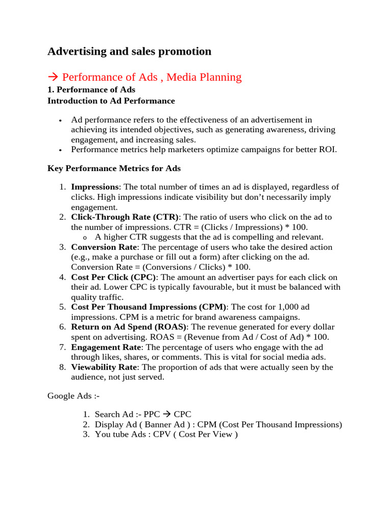 MA - Advertising and Sales Promotion | PDF | Advertising | Marketing
