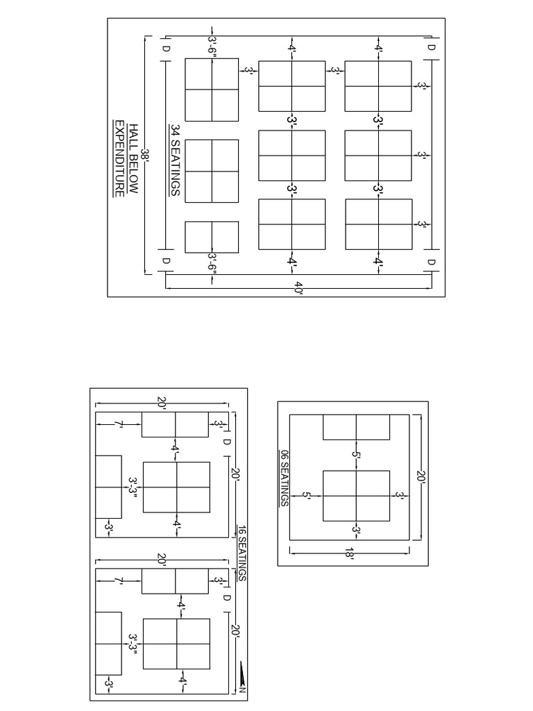 Hall Expenditure and Seating Layout | PDF