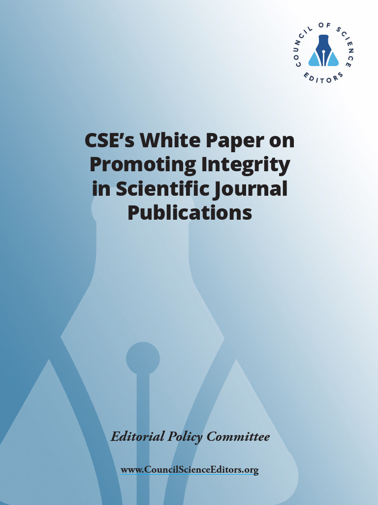 Integrity in Scientific Journal Publishing | PDF