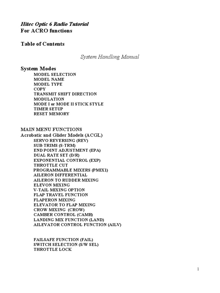 Optic 6 Tutorial | Download Free PDF | Aileron | Flight Control Surfaces