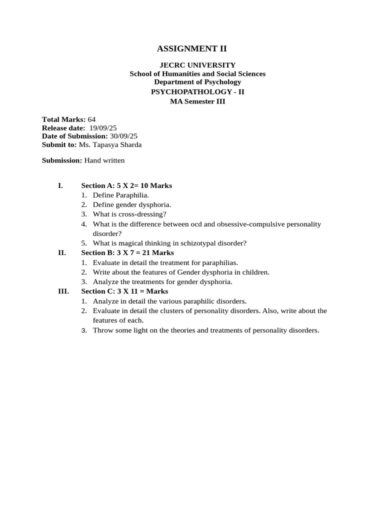 Ma Sem III Assignment 2 | PDF