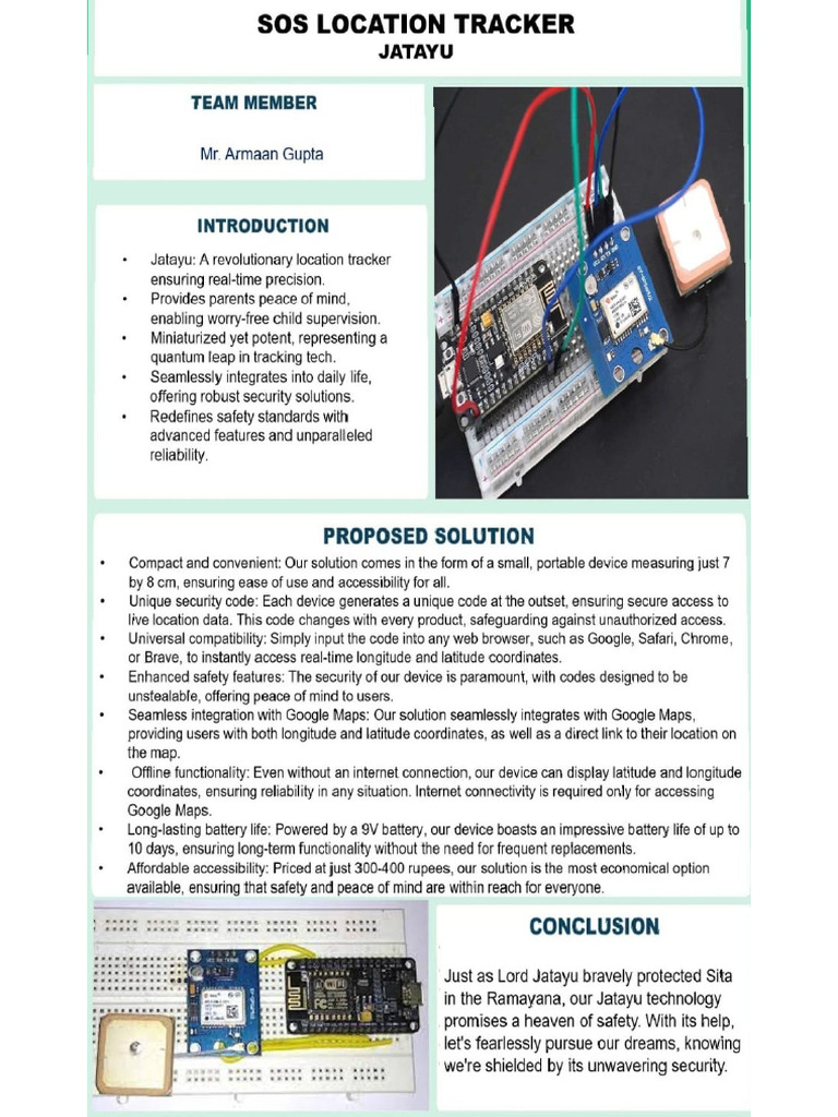 SOS Location Tracker | PDF