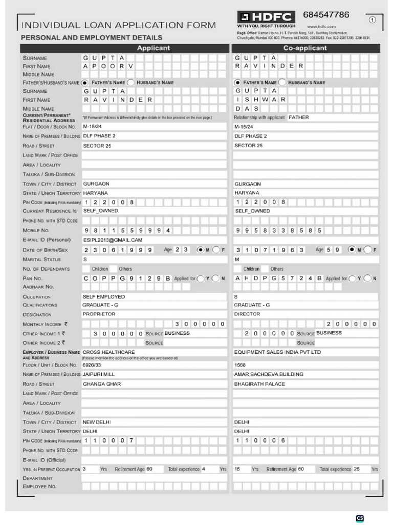 Form 1 | PDF
