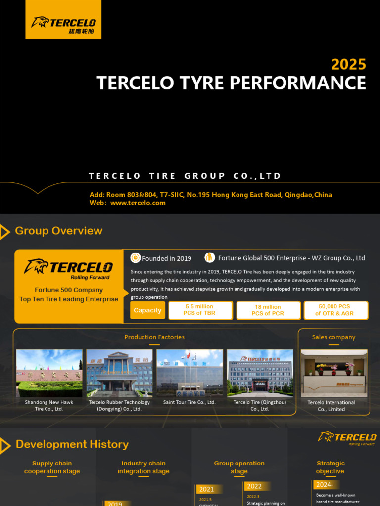Tercelo Tyre Company Overview 2025 | PDF | Tire | Mechanical Engineering