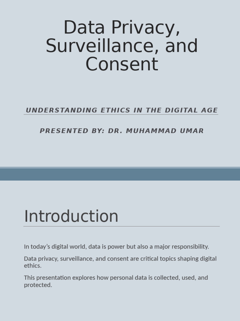 Data Privacy and Ethics in the Digital Age | PDF