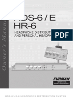 HDS 6 HR 6 Manual