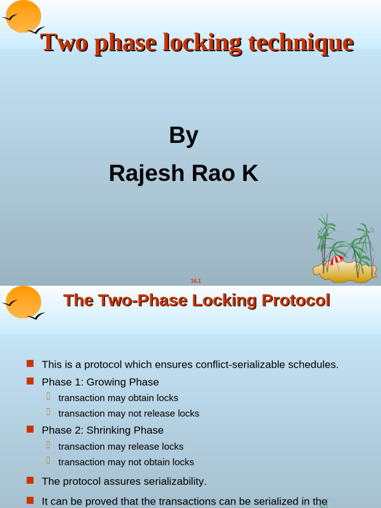 Two-Phase Locking Protocol Explained | PDF | Data Management ...