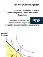 C) Restriccion Presupuestaria y Gustos