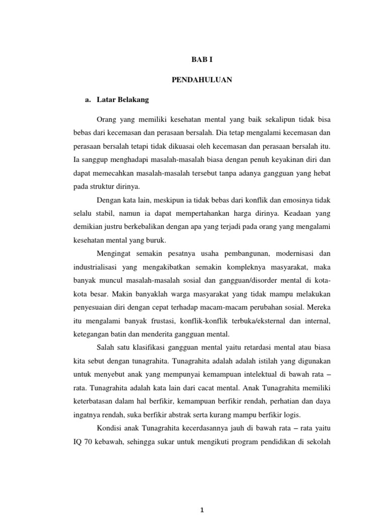 Makalah Gangguan Jiwa