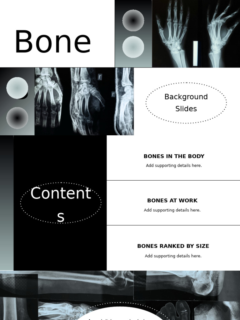 Medical Presentation Bone Background Slides | PDF