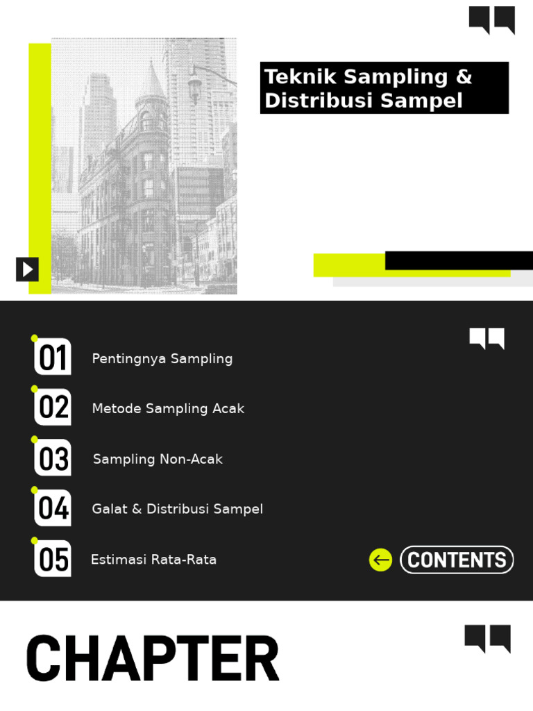 Teknik Sampling & Distribusi Sampel | PDF
