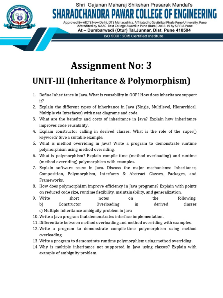 Java Inheritance & Polymorphism Guide | PDF
